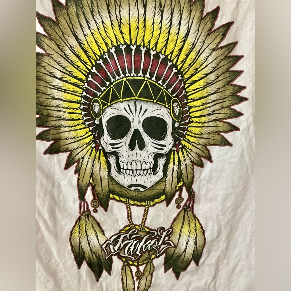 White Skull Graphic Tee